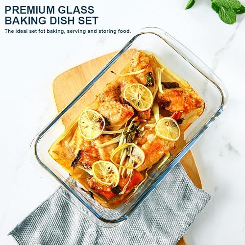 Stackable M MCIRCO glass food containers