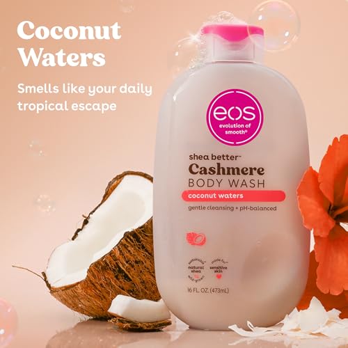 eos Cashmere body wash packaging details