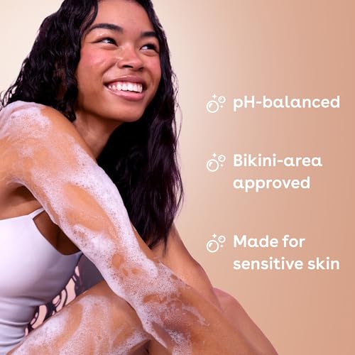 Creamy texture of eos body wash gel