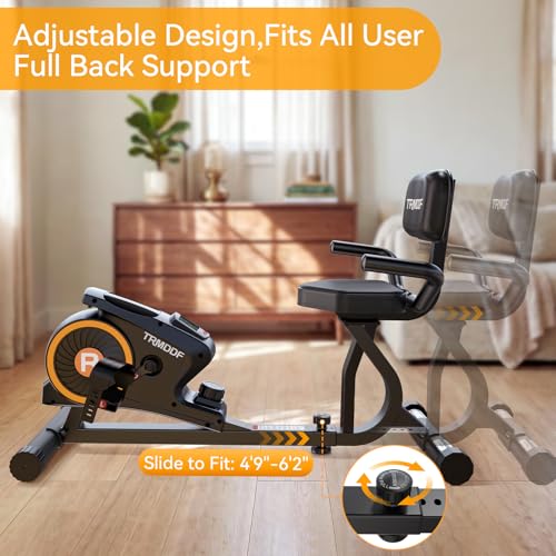 Heavy-duty stable frame recumbent bike