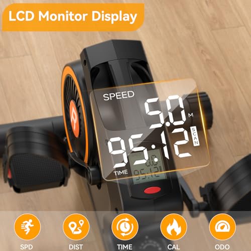 Recumbent bike with LCD monitor