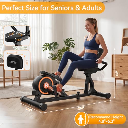Recumbent bike with transport wheels