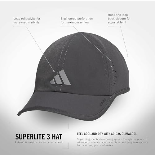 Side profile of adidas Superlite training cap