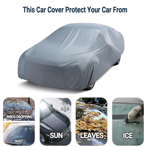 Season Guard sedan cover front fastening detail