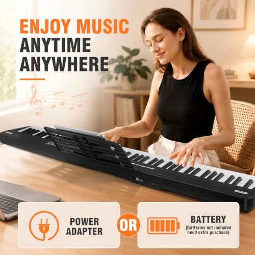 Ngdgtt digital piano with sustain pedal and headphones