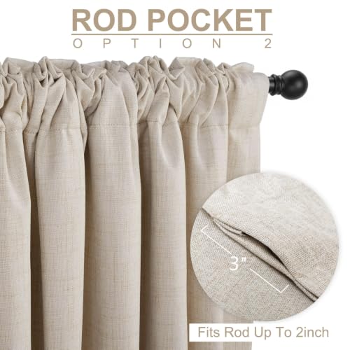 Curtain panel rod pocket detail