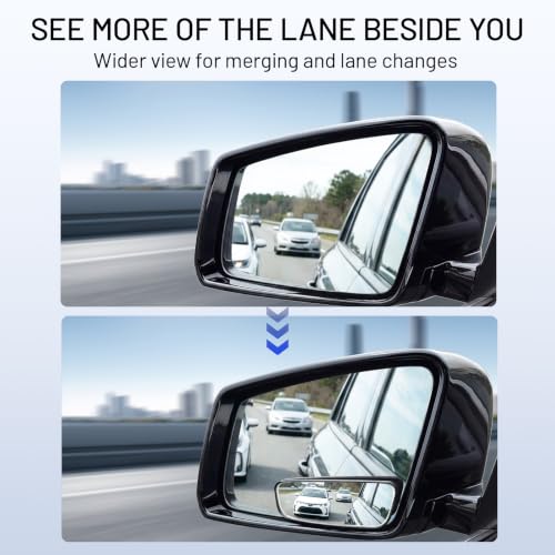 WildAuto rectangular blind spot mirror side view