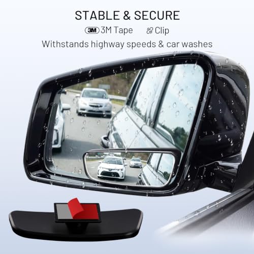 Close up of WildAuto adjustable car auxiliary mirror