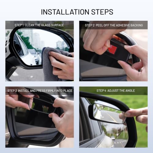 WildAuto HD glass car mirror adhesive backing