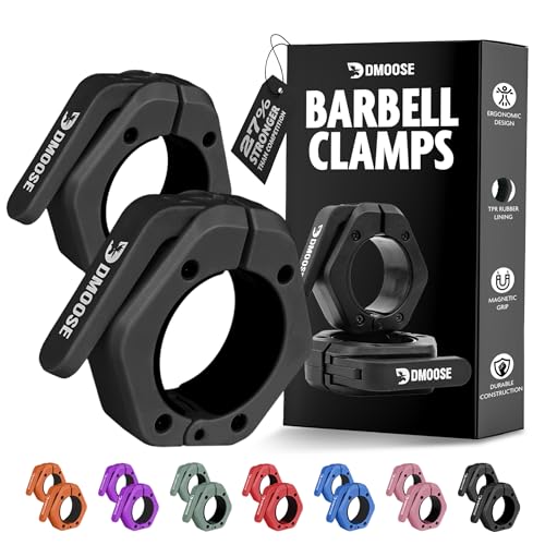 DMoose Fitness 2 inch barbell clamps black pair