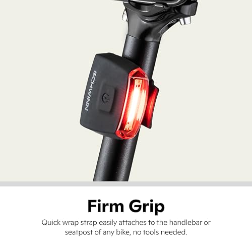 Schwinn light set installed on bicycle