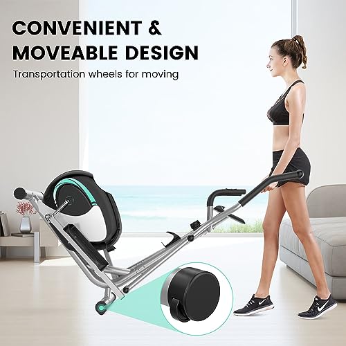 Compact Elliptical with Transport Wheels