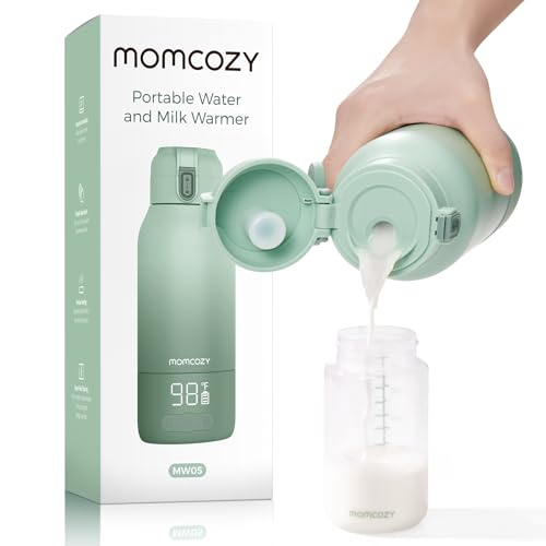 Momcozy Portable Bottle Warmer MW05 gradual green front view