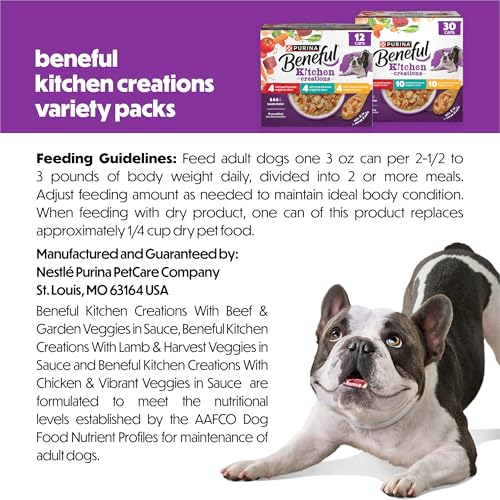 Beneful Kitchen Creations nutritional label view
