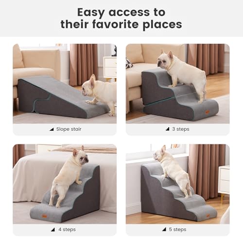 Gardner Pet 3-step foam dog stairs set for small breeds
