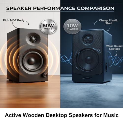 NSY Audio desktop speakers side profile