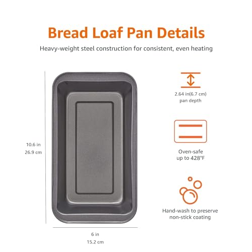 Rectangle loaf pan dimensions illustration