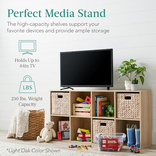 Side profile of 8-cube storage unit