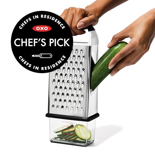 OXO Good Grips box grater with detachable container