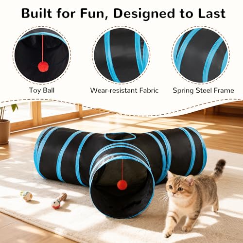 Collapsible tunnel design for easy storage