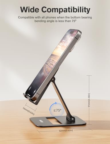 Black and rosegold Nulaxy stands side by side on a desk