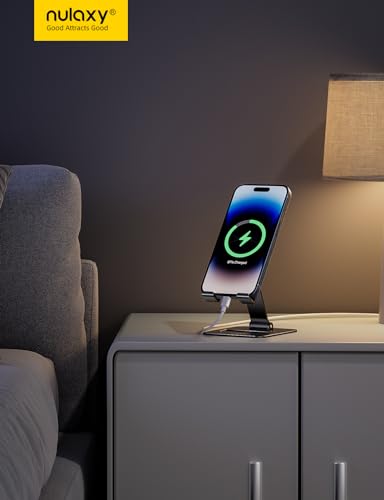 Nulaxy phone stand base detail showing stability mechanism