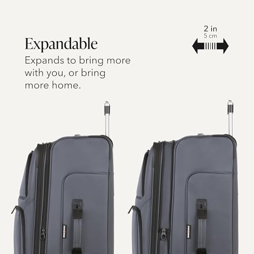 Interior view of SwissGear luggage compartments