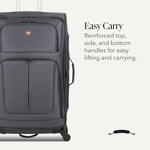 Front pocket storage of SwissGear Sion suitcase