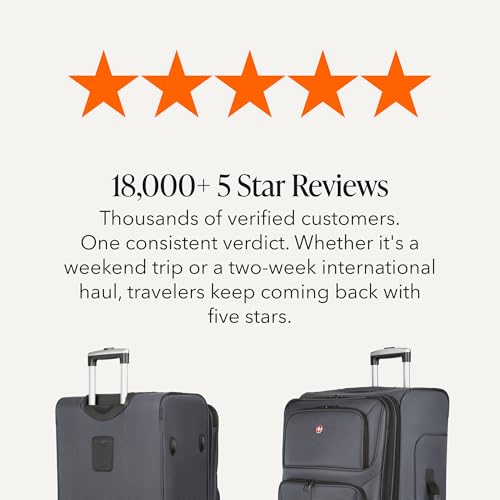 Full set view of SwissGear Sion Dark Grey luggage