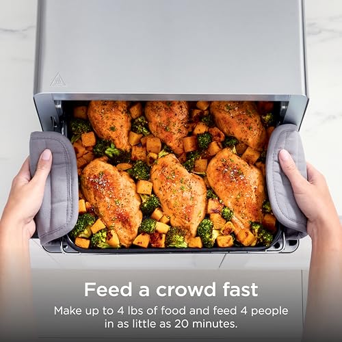 Included sheet pan and rack for Ninja SP151