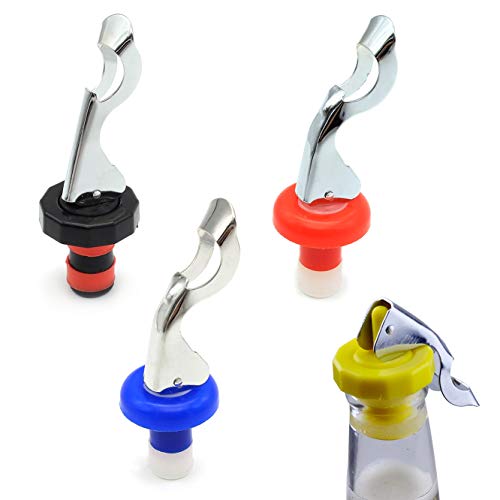 M MUGIT 4 pack wine stoppers assorted colors
