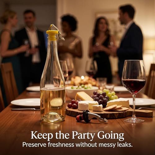 Food-safe silicone wine stopper lever mechanism