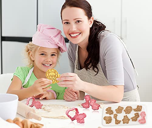 Tiger and Panda baking molds with plungers