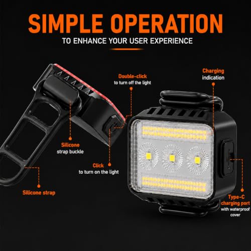 Waterproof TioyFiuy bike lights in rainy conditions