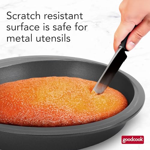 Durable steel round baking pan