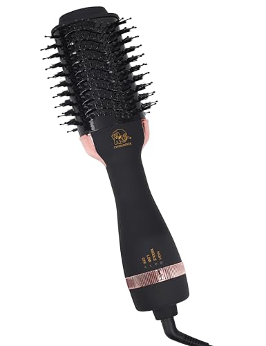 TWOBARCKER 4 in 1 hair dryer brush black