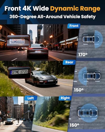 Four-channel recording layout for car