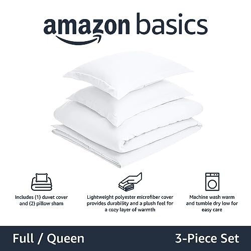 Wrinkle-Resistant Microfiber Duvet Cover and Shams