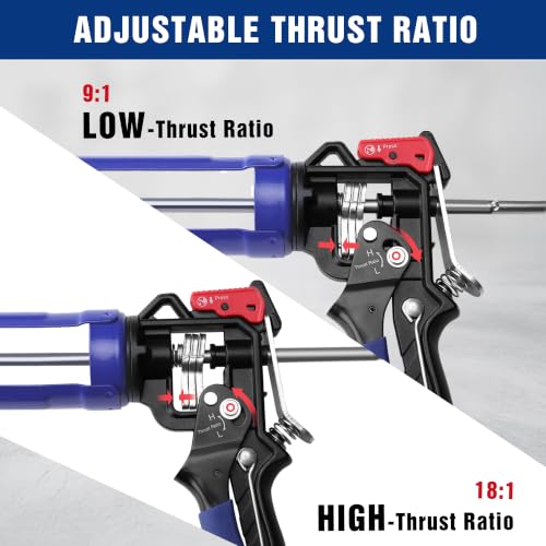 Rotating barrel mechanism on WORKPRO 29 oz sealant gun