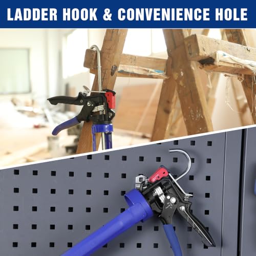 WORKPRO W024008 caulking gun in action