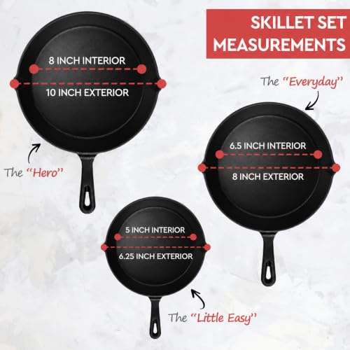 Simple Chef cast iron skillet interior texture