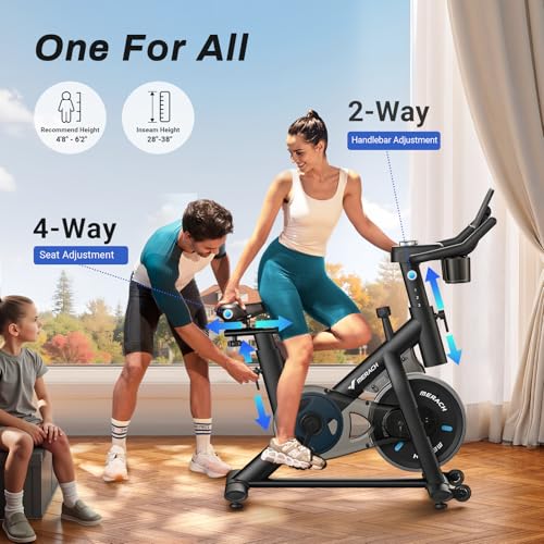 MERACH Exercise Bike with dual water bottle holders