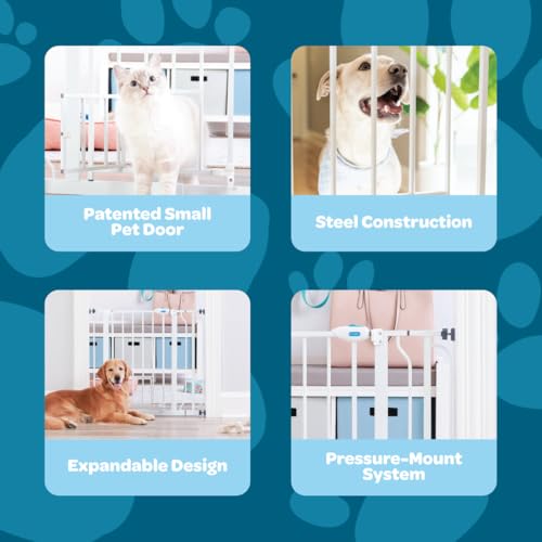 Carlson 30 inch tall white pet gate