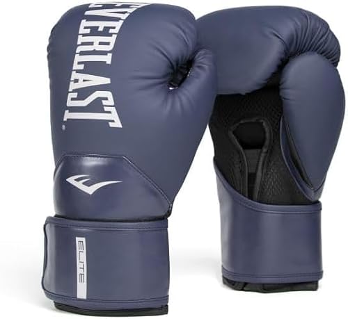 Everlast Elite 2 Boxing Gloves 14oz Navy front view