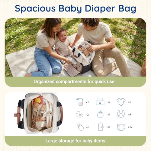 mommore baby bag internal compartments