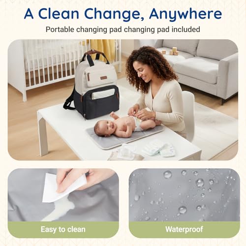 mommore travel baby bag with luggage strap