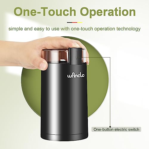 One-touch control button on Wancle grinder