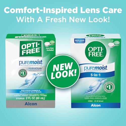 Back label of Opti-Free Puremoist lens solution