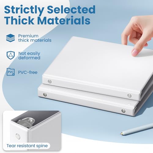 Internal view of binder pockets
