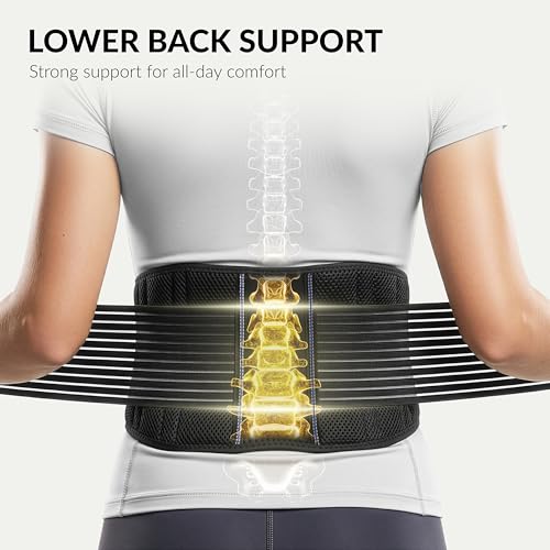 BraceUP back brace size chart display